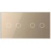 Livolo | Goud | 2+2 | Puls | Schakelaar - Bekijk hier!
