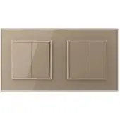 Livolo | Goud | 2+2 | Puls | Wipschakelaar - Bekijk hier!