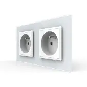 Livolo Wandcontactdoos | Wit | Dubbel Franse Stopcontact | Bekijk hier!
