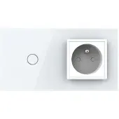 Livolo Wandcontactdoos | France | Schakelaar | Aan/Uit | | Wit