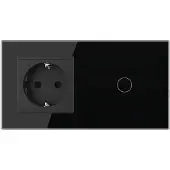 Livolo Schakelaar met Wandcontactdoos | Zwart | .nl | Bekijk hier!