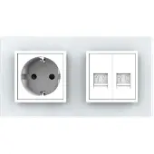 Livolo | Wit | SR+SR | Wandcontactdoos | Telefoon | Telefoon - Bekijk