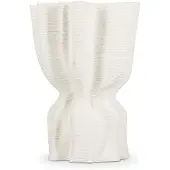 SP Collection Vaas 17x13,5xH22cm draped white Vea