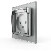 Livolo Wandcontactdoos | Grijs | Zonder randaarde | IP44 | Bekijk hier!