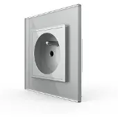 Livolo Wandcontactdoos | Grijs | Frans Stopcontact | Bekijk hier! | .nl