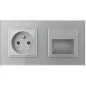 Livolo Wandverlichting | Wandcontactdoos | France | Grijs | .nl