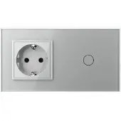 Livolo Schakelaar met Wandcontactdoos | Grijs | .nl | Bekijk hier!