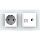 Livolo | Wit | SR+SR | Wandcontactdoos | Netwerk | TV - Bekijk hier!