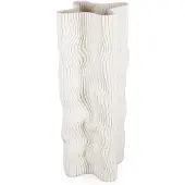 SP Collection Vaas 18x18xH42,5cm fluid white Vea