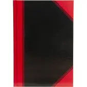 Landré Notitieblok A5 Geruit Gebonden Rood, zwart Niet geperforeerd 192 Pagina's 96 Vellen