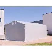 TOOLPORT Tenthal 6x10 m, PVC zeil, grijs, met statica (beton)