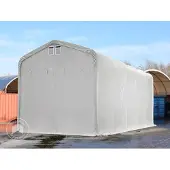 TOOLPORT Tenthal 5x30 m, PRIMEtex zeil, grijs, met statica (beton)