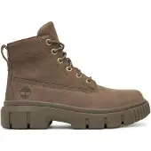 Timberland Dames Greyfield taupe leren enkellaarsjes (41.5 W), Leer, Plat, Veters, Casual, Duurzaam TB0A2FT6EM51
