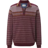 Babista Regular Fit Sweatshirt donkerrood, Gestreept