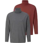 Babista Regular Fit Turtleneck shirt donkergrijs, Effen