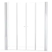 Maxaro Zircon Comfort Douchedeur | 200 cm Chroom Helder glas Vouwdeur