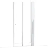 Maxaro Zircon Comfort Douchedeur | 105 cm Chroom Helder glas Vouwdeur