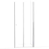 Maxaro Zircon Comfort Douchedeur | 100 cm Chroom Helder glas Vouwdeur