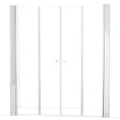 Maxaro Zircon Comfort Douchedeur | 205 cm Chroom Helder glas Vouwdeur