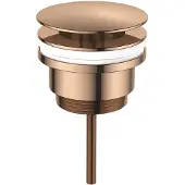 Regn Vaste Wastafelafvoerplug - Geborsteld Koper PVD - Messing - 8720297691676 - Wastafels, Afvoerpluggen