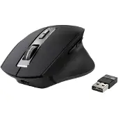 Renkforce RF-WM-300 Ergonomische muis Bluetooth, Draadloos Optisch Zwart/grijs 7 Toetsen 2400 dpi Ergonomisch