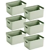 Sunware - Sigma home opbergbox 13L set van 6 - groen
