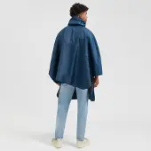 Rogelli Commuter Core Dames en Heren Fiets Regenponcho - Blauw