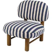 Homla - Armchair - LUMEN - Blauw Wit - 64x69.5x77 cm