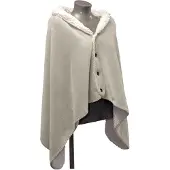 Unique Living - Omslagplaid Coby 75x150cm - Chateau Grey