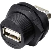 TRU COMPONENTS TC-E13T-FU2-PRF TC-13543548 USB 2.0-bus naar bus IP67 (schroefdraad) 1 stuk(s)