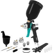 Vonroc PRO Verfspuit – 600ml – HVLP design | incl. 3 nozzles
