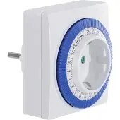 Q-Link Tijdschakelklok - mechanisch (96 schakelingen per 24u) - voor binnen / wit