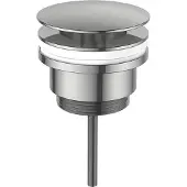 Regn Vaste Wastafelafvoerplug - Geborsteld Nikkel PVD - Messing - 8720297691645 - Wastafels, Afvoerpluggen