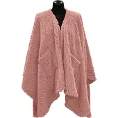 Unique living - Omslagplaid Clio 148x160cm - Old Pink