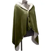 Unique Living - Omslagplaid Coby 75x150cm - Winter Green