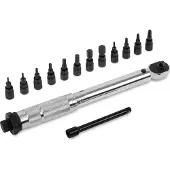 Vonroc Momentsleutel ¼” - 265mm – 5-25Nm | Incl. 12-delige bitset