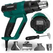 Vonroc PRO Heteluchtpistool 2000W | Met LCD display en 60 warmtestanden (50°C - 650°C)