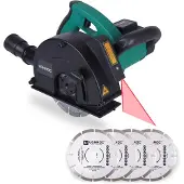 Vonroc Muurfrees 1700W - 150mm | Met lasergeleider en 6 diamantschijven