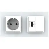 Livolo | Wit | SR+SR | Wandcontactdoos | HDMI aansluiting | Blindplaat