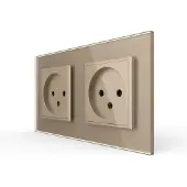 Livolo Wandcontactdoos | Zonder Randaarde | Goud | .nl | Bekijk hier