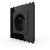 Livolo Wandcontactdoos | Zwart | Frans Stopcontact | Bekijk hier! | .nl