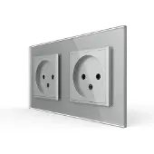 Livolo Wandcontactdoos | Zonder Randaarde | Grijs | .nl | Bekijk hier