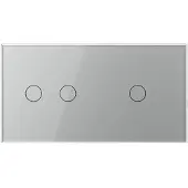 Livolo | Grijs | 2+1 | Aan/Uit | Wisselschakelaar | Smart Home -