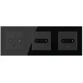 Livolo | Zwart | SR | 3 | Slide-Dimmer | Wisselschakelaar - Bekijk