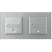 Livolo | Grijs | SR | 2 | Slide-Dimmer | Wisselschakelaar - Bekijk