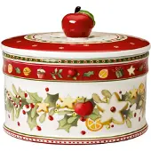 Villeroy & Boch Winter Bakery koekjestrommel M 0,55 L Wit-rood