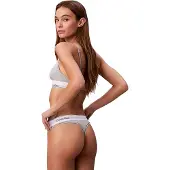 Calvin Klein Underwear String grijs gemêleerd / zwart / wit