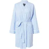 Ralph Lauren Badjas kort hemelsblauw / wit