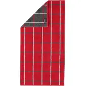 Cawö Douchelaken Noblesse Square Karo Red