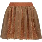 B.NOSY korte rok goud Meisjes Polyester Dierenprint - maat 134/140